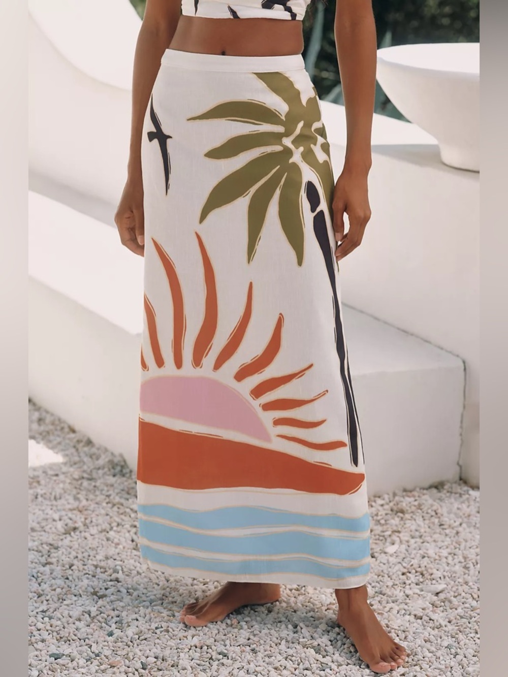 Cala de la Cruz x Anthropologie Magda Midi Skirt